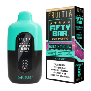 baja burst disposable vape (20000 puffs) by fruitia x fifty bar