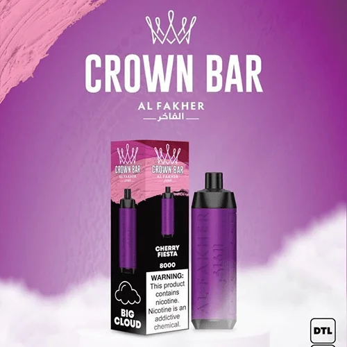 alfakher crown bar cherry raspberry – 8000 puffs alfakher crown bar cherry raspberry – 8000 puffs