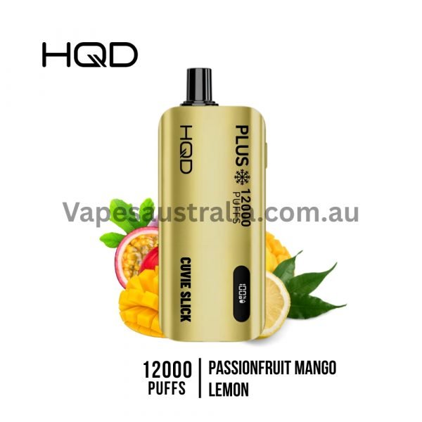 hqd cuvie slick plus 12000 puffs passionfruit mango lemon hqd cuvie slick plus 12000 puffs passionfruit mango lemon