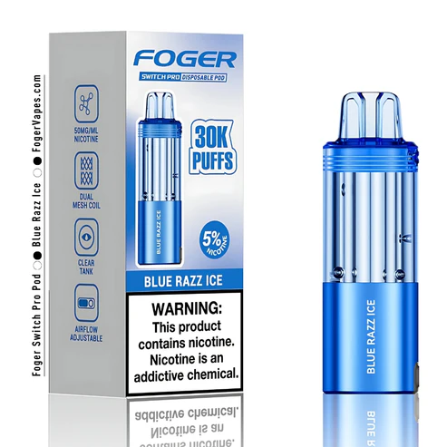 blue razz ice foger switch pro pod 30k puffs blue razz ice foger switch pro pod 30k puffs