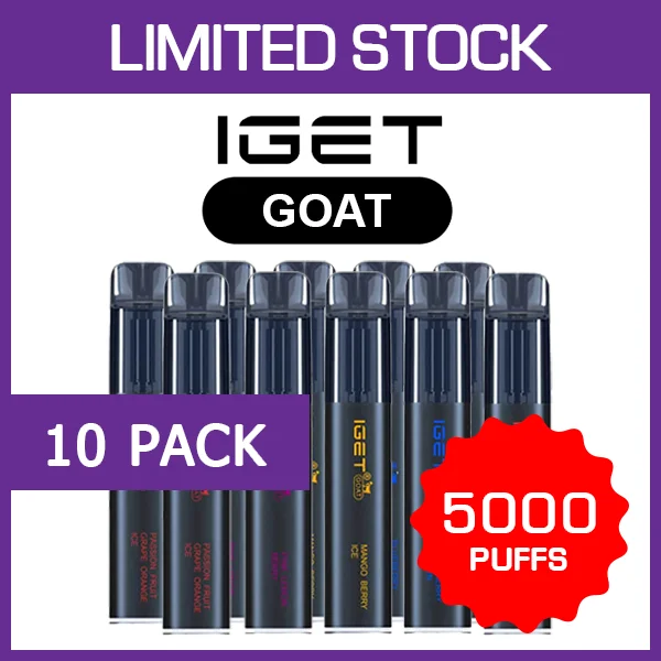 iget goat – 5000 puffs – 10 pack iget goat – 5000 puffs – 10 pack