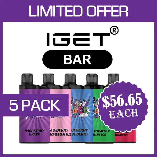 iget bar – 3500 puffs – 5 pack iget bar – 3500 puffs – 5 pack