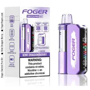 kiwi dragon berry foger switch pro kit 30k puffs