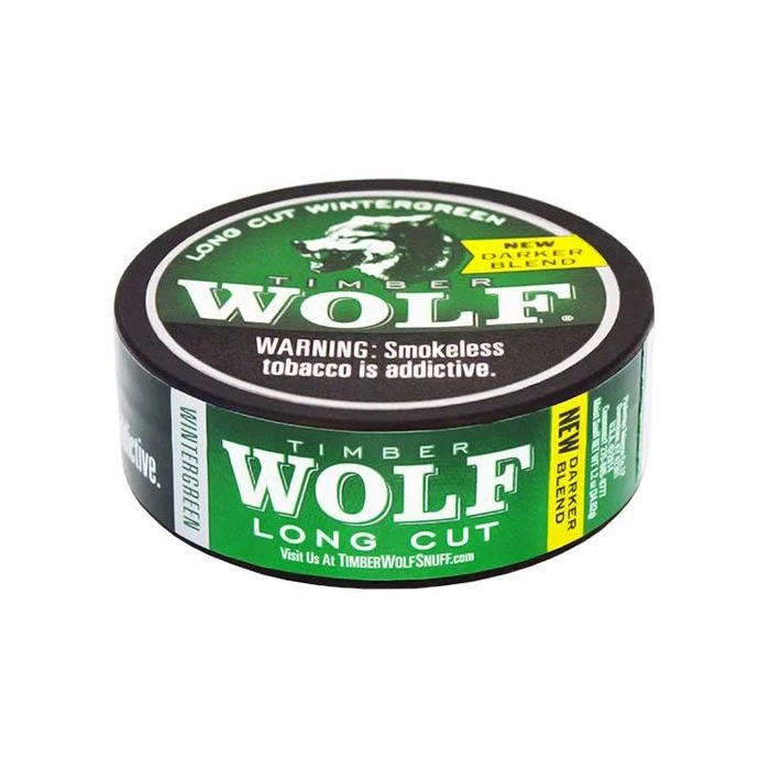 timber wolf wintergreen 1.2oz long cut timber wolf wintergreen 1.2oz long cut